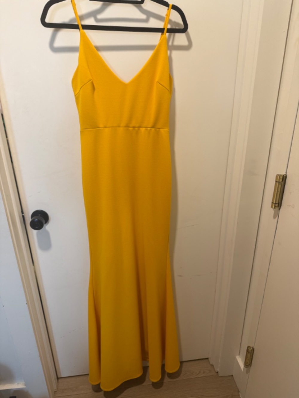 Lulus | Infinite Glory Golden Yellow Maxi Dress | Size Small - Picture 3 of 6